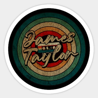 James Taylor -  Vintage Circle kaset Sticker